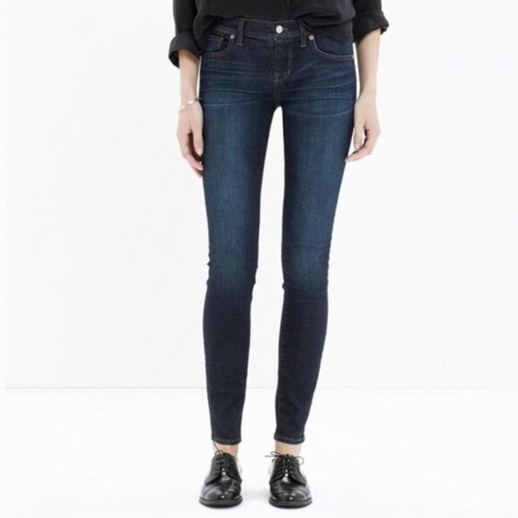 Madewell Skinny Skinny Jeans Size 28 Dark Wash Cotton Blend - Picture 1 of 13